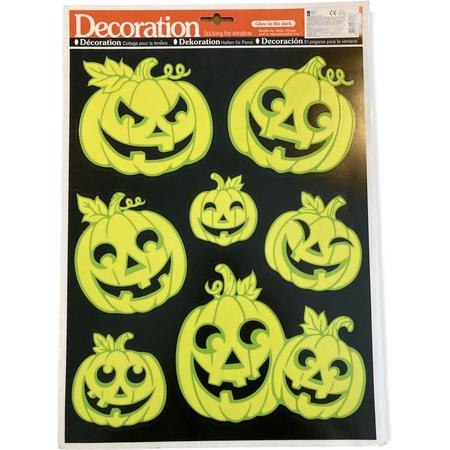 Halloween raamstickers | scary pumpkins I *Glow in the Dark*